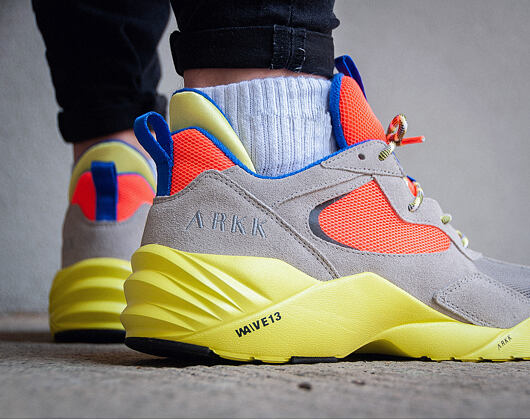 Boty ARKK Kanetyk Suede W13 Ash/Neon Lime EL3803-2137-M