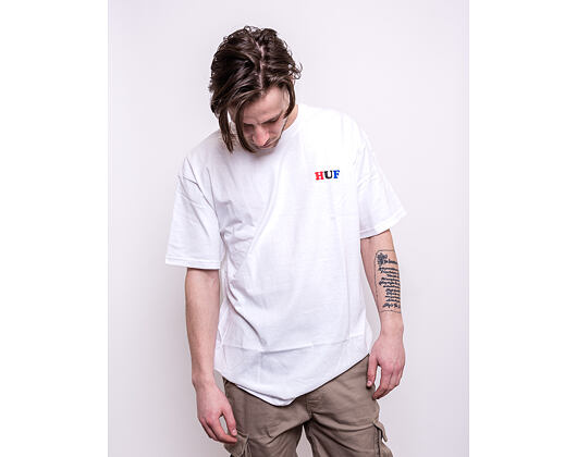 Triko HUF Bummer USA White