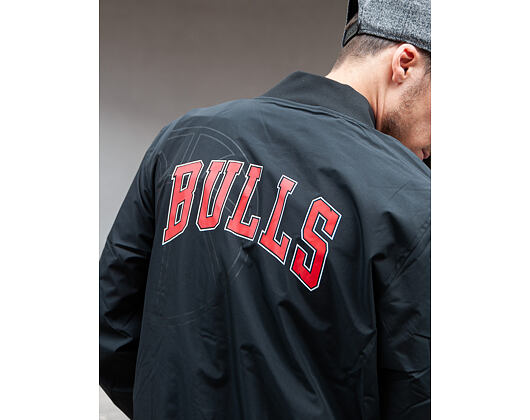 Bunda New Era Team Logo Bomber Chicago Bulls Black