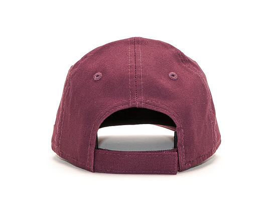 Dětská Kšiltovka New Era 9FORTY Script Toddler Maroon / White Strapback