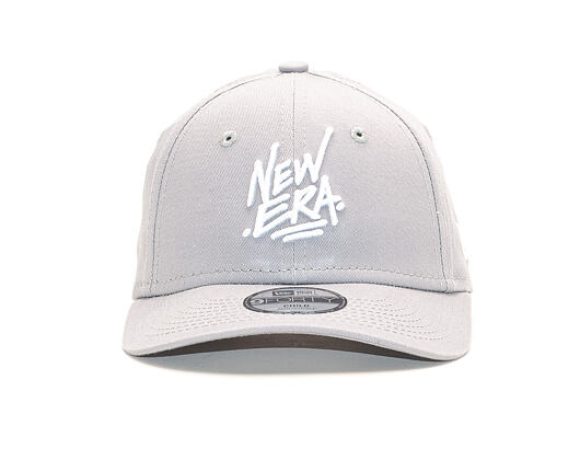 Dětská Kšiltovka New Era 9FORTY Script Child Dolphin Gray / White Strapback
