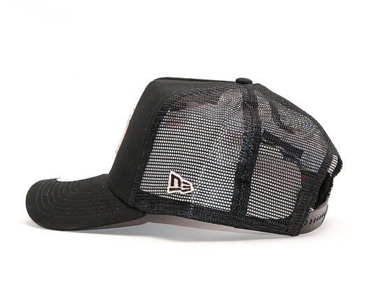 Dámská Kšiltovka New Era 9FORTY Trucker The League Essential New York Yankees Black / Blush Sky Pink