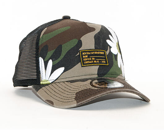Kšiltovka New Era 9FORTY Trucker Military Flower Woodland Camo Snapback