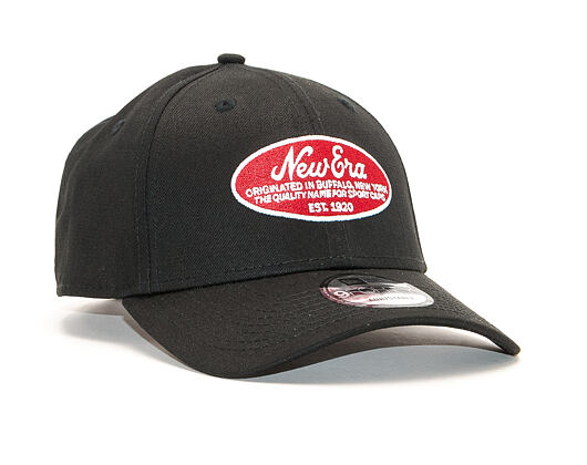 Kšiltovka New Era 9FORTY Oval Logo Black Strapback