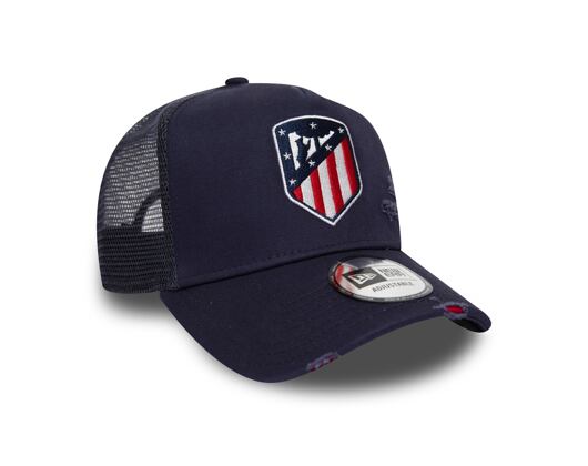 Kšiltovka New Era 9FORTY A-Frame Trucker Athletico Madrid Distressed Navy