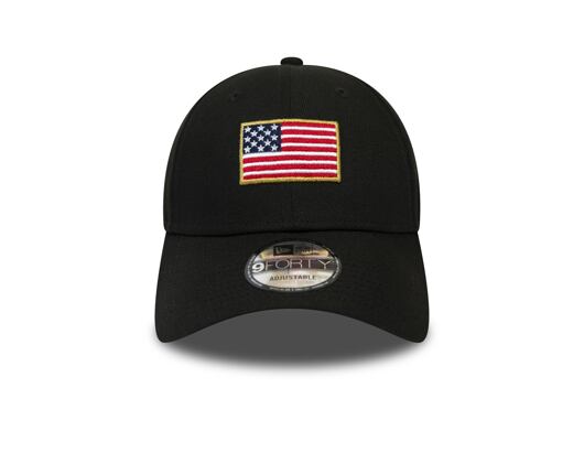 Kšiltovka New Era 9FORTY Flagged Black