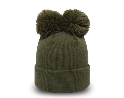 Kulich New Era Los Angeles Dodgers Double Pom Cuff Knit New Olive