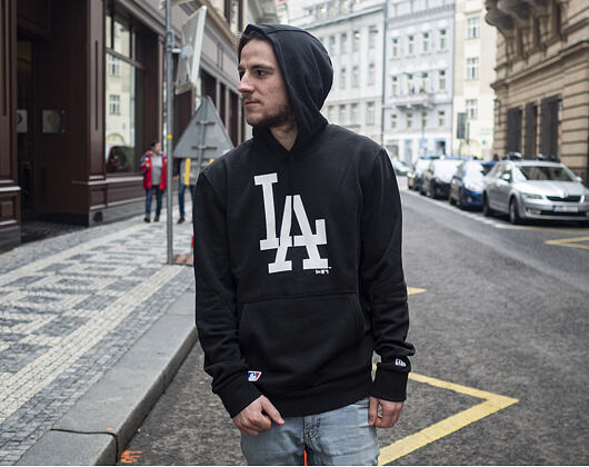 Mikina New Era Los Angeles Dodgers Seasonal Team Logo Hoody Black/White