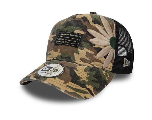 Kšiltovka New Era 9FORTY A-Frame Trucker Military FRG