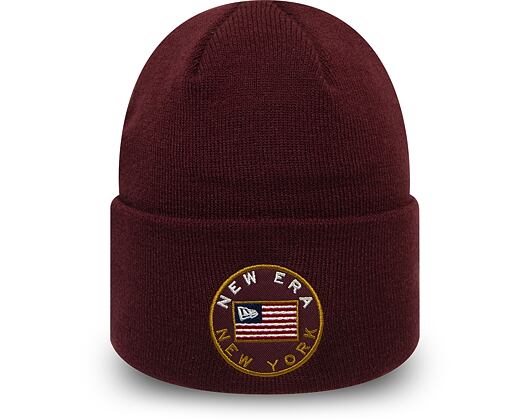 Kulich New Era Flagged Out Cuff Knit Maroon