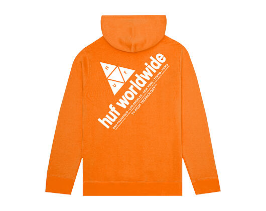 Mikina HUF Peak 3.0 Hoodie Russet Orange