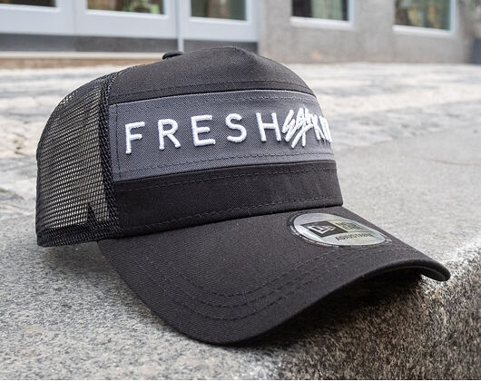 Kšiltovka New Era 9FORTY A-Frame Trucker Colour Block Fresh Ego Kid Black/Grey