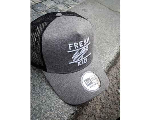 Kšiltovka New Era 9FORTY A-Frame Trucker Core Fresh Ego Kid Grey Heather/Black