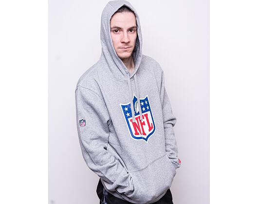 Mikina New Era NFL Logo Po Hoodie Heather Grey
