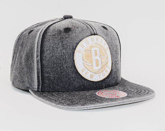 Kšiltovka Mitchell & Ness Brooklyn Nets JS18253 Snow Washed Natural
