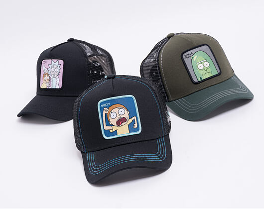 Kšiltovka Capslab - Trucker Rick and Morty - Black / Purple