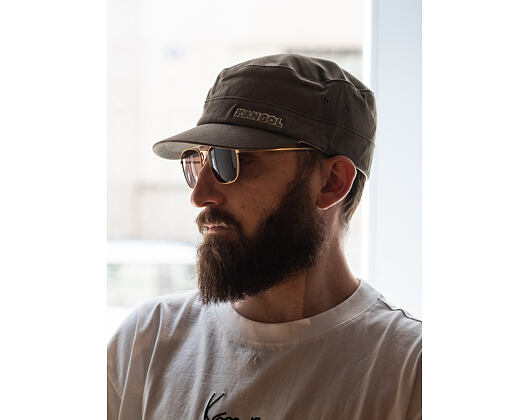 Kšiltovka Kangol - Cotton Twill Army Cap - Green