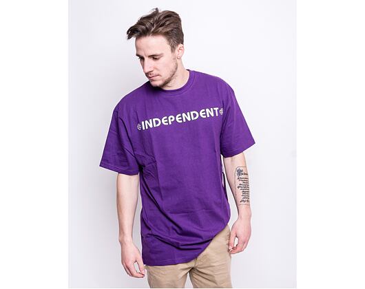 Triko Independent Bar Cross T-Shirt Deep Purple