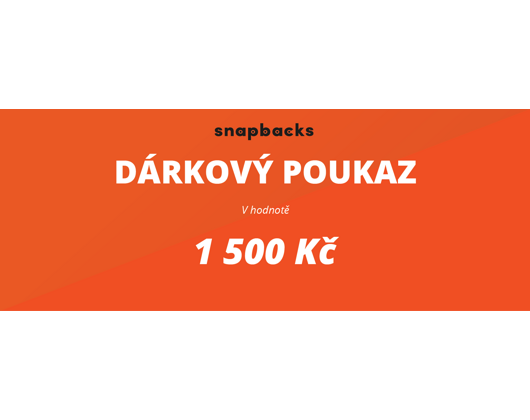 Dárkový poukaz na nákup v hodnotě 1500 Kč