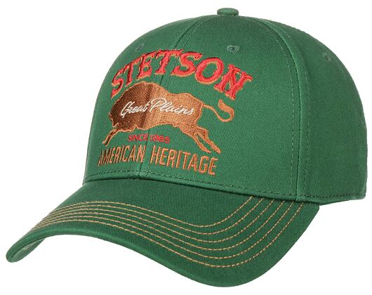 Kšiltovka Stetson Baseball Cap Great Plains Green