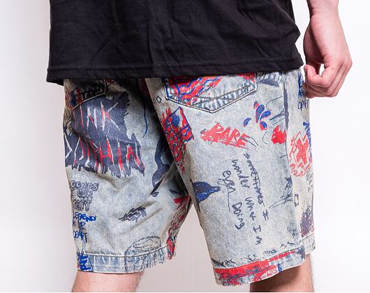 Kraťasy Pink Dolphin Liberty Scratch Denim