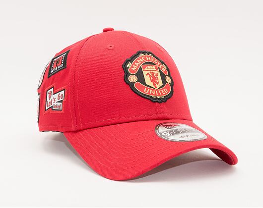 Kšiltovka New Era 9FORTY Side Multi Patch Manchester United Scarlet
