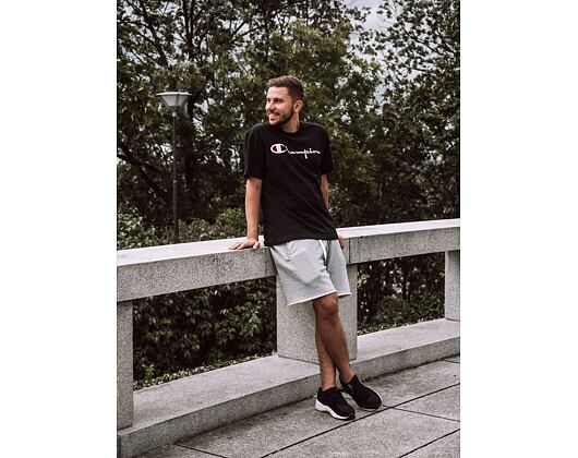 Triko Champion Crewneck T-Shirt Classic Logo Black 210972 KK001 NBK