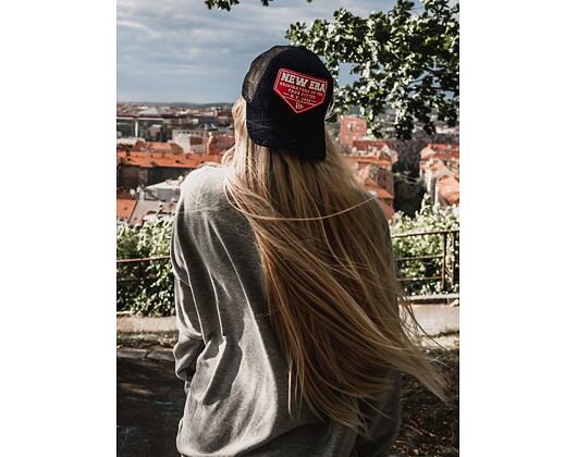 Kšiltovka New Era 9FORTY A-FRAME Trucker Wool Patch Navy