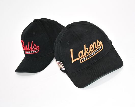 Kšiltovka Mitchell & Ness Los Angeles Lakers 831 Vintage Tailscript Black