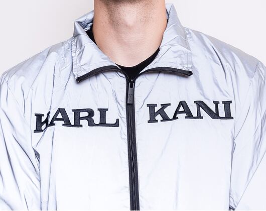 Bunda Karl Kani Retro Reflective Trackjacket Silver - 6086925