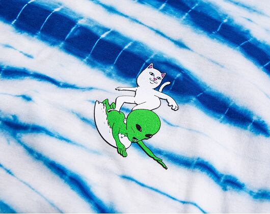 Triko RIP N DIP Hang 10 Tee Blue & White Stripe Dye