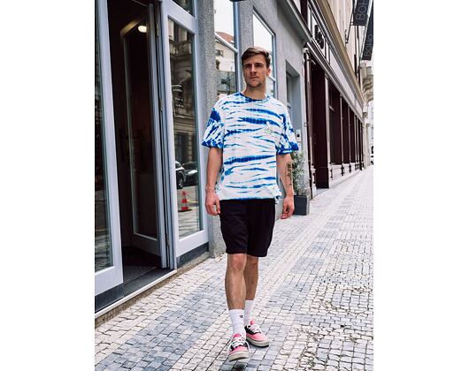Triko RIP N DIP Hang 10 Tee Blue & White Stripe Dye