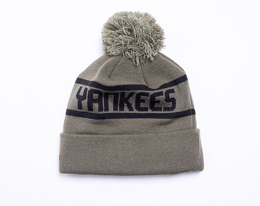 Kulich New Era Team Jake Bobble Cuff Knit New York Yankees New Olive / Black