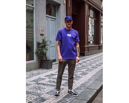 Triko HUF Landmark Logo Purple