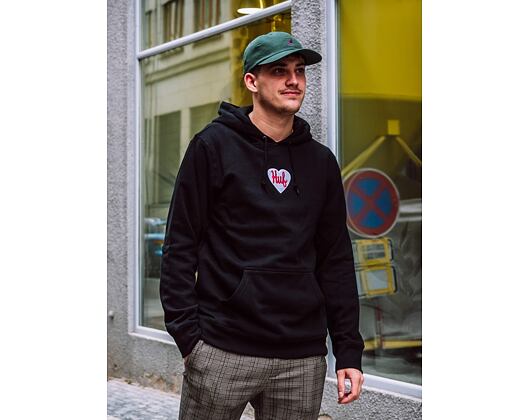 Mikina HUF Plastic Heart Hoodie Black