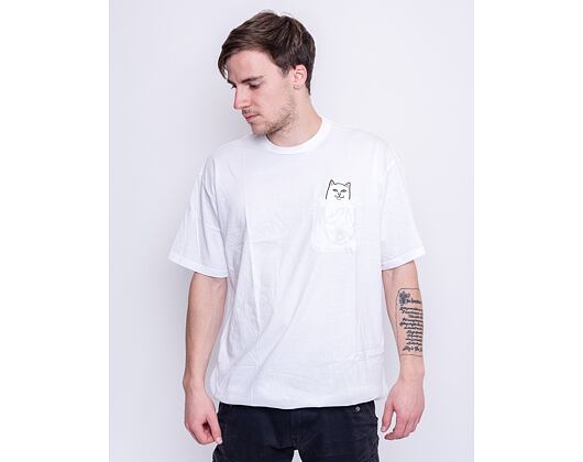 Triko RIP N DIP Lord Nermal Pocket Tee White RND0205