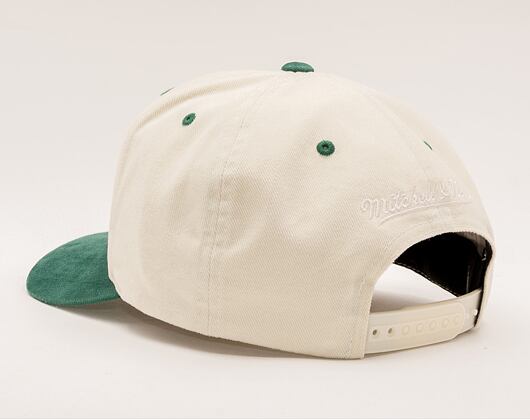 Kšiltovka Mitchell & Ness INTL857 Boston Celtics Pro Crown White/Green