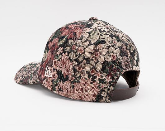 Kšiltovka New Era 9FORTY Woven Floral Strapback Brown