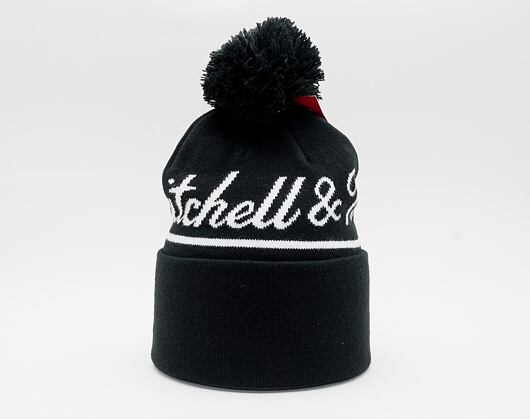 Kulich Mitchell & Ness Jacquard Script Bobble Knit Black
