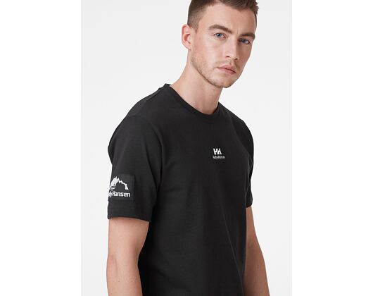 Triko Helly Hansen YU Twin Logo T-Shirt 991 Black