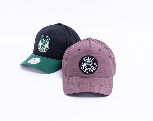 Kšiltovka Mitchell & Ness Slub Patch Chicago Bulls Burgundy Snapback