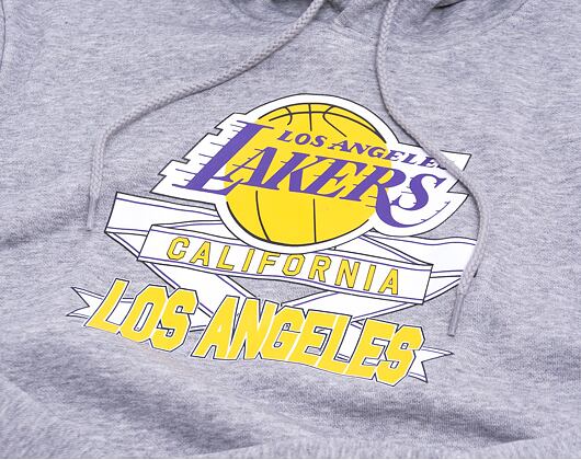 Mikina New Era Graphic Pull Over Hoody Los Angeles Lakers Light Grey