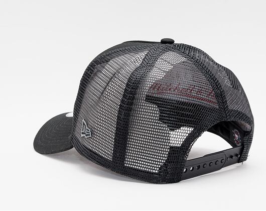 Kšiltovka New Era - MLB Black on Black 9FORTY Trucker - LA Dodgers - Black