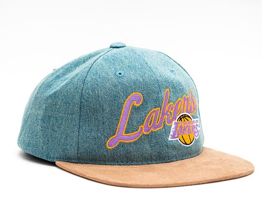 Kšiltovka Mitchell & Ness INTL853 Los Angeles Lakers Denim Script Deadstock Snapback