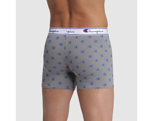 Pánské Boxerky Champion Patterned Boxer X1 Grey/Blue