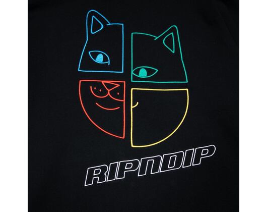Mikina RIP N DIP Square Up Hoodie RND4715 Black