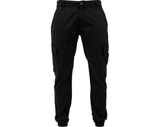 Kalhoty Urban Classic TB1435 Washed Cargo Twill Jogging Pants Black