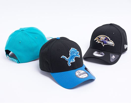 Kšiltovka New Era - NFL The League 9FORTY - Detroit Lions - Black / Rainstorm Blue