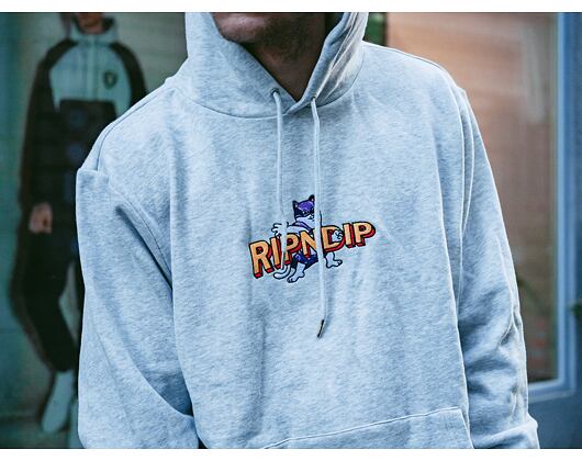 Mikina RIP N DIP Captain Nermal Pants Hoodie RND4714 Heather Grey