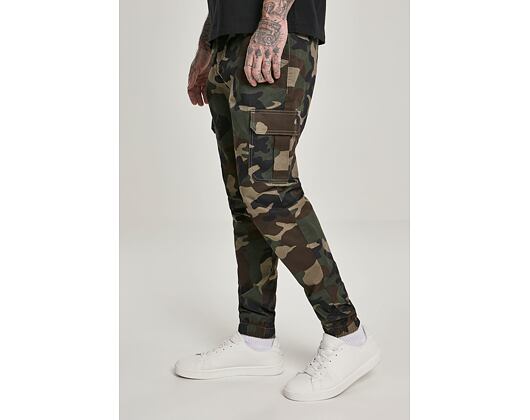 Kalhoty Urban Classic TB3137 Camo Cargo Jogging Pants 2.0 Woodland Camo
